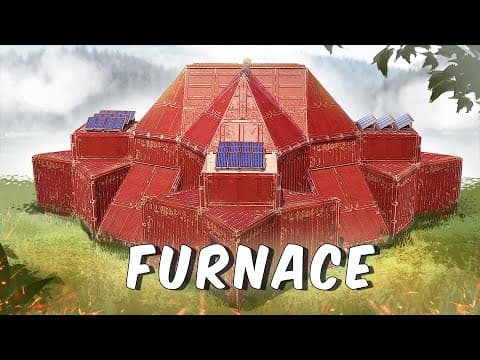 The FURNACE - 1x1 - Big Furnace - 3xBunkered - 50+ Rockets / Rust Base Design
