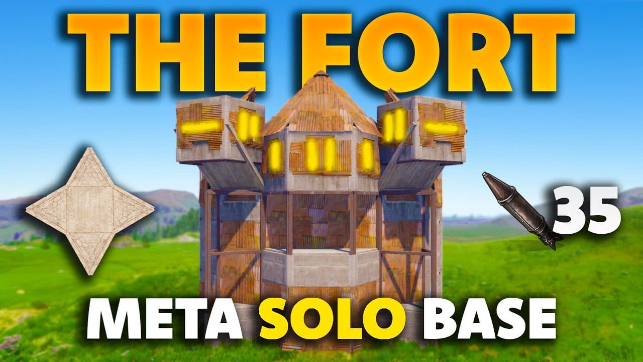 The Fort: Ultimate Meta Solo Rust Base Design (2024) - Insane Shooting Floor & Bunkers