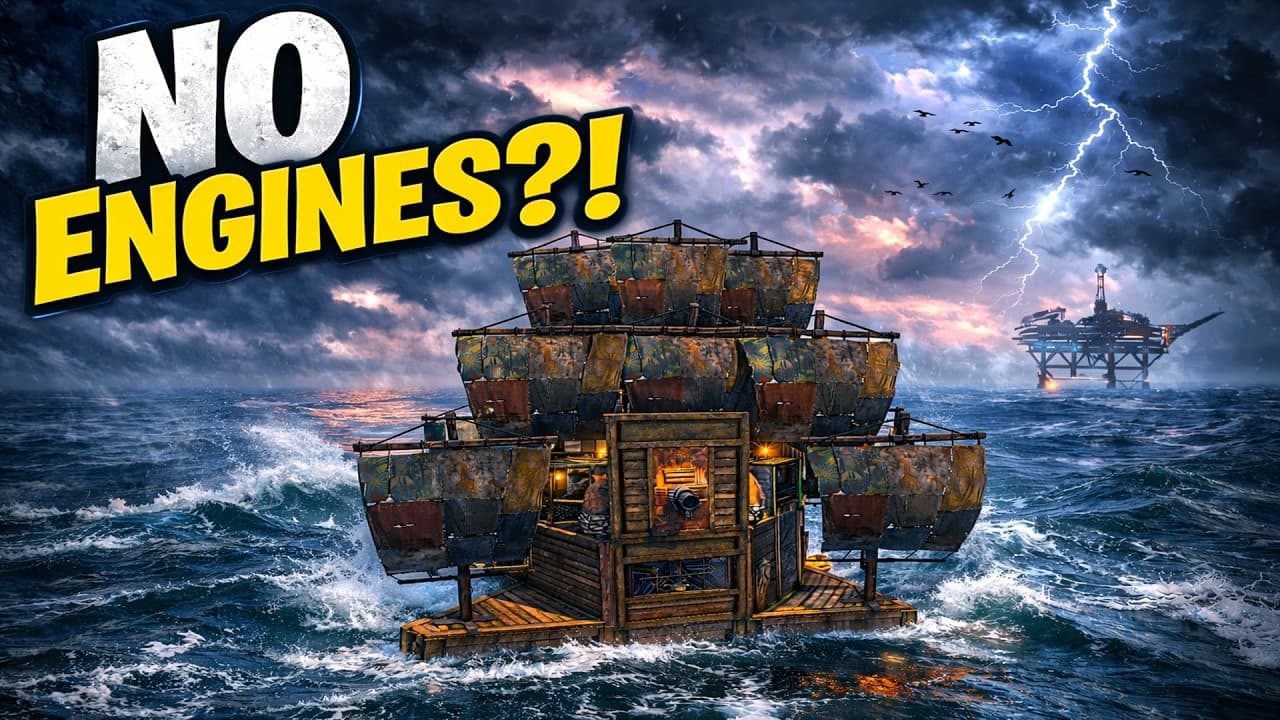 Fast Solo Boat Base Build | Rust Water Base (No Engines)